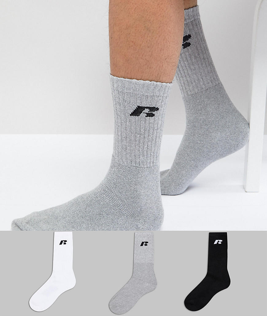 Russell Athletic 3 Pack Sports Sock - Multi