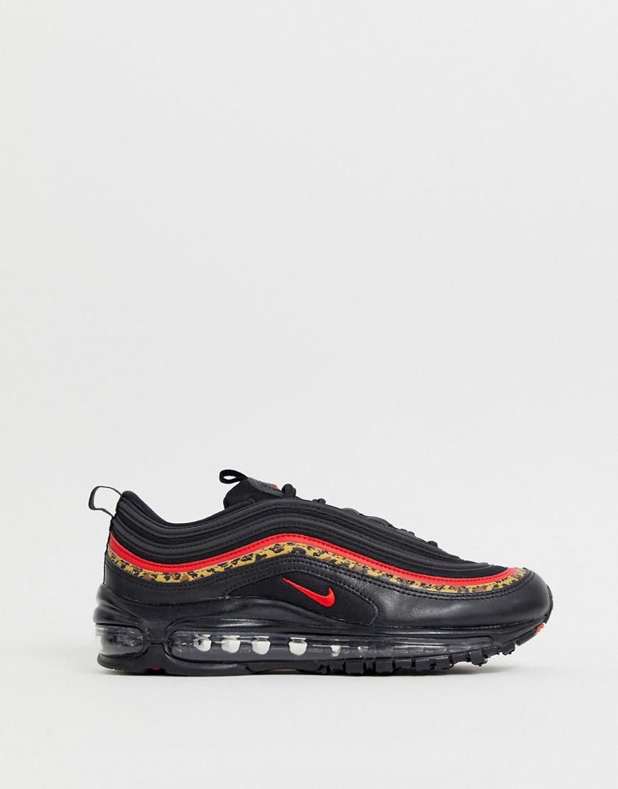 Nike Black And Leopard Print Air Max 97 trainers
