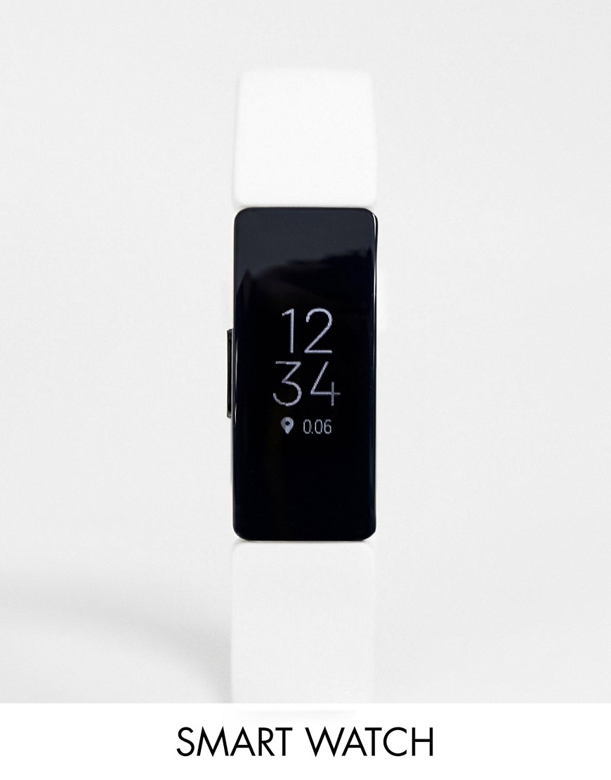 Fitbit Inspire HR smart watch in white