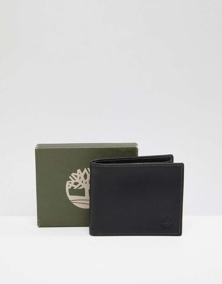 Timberland Grafton Notch Wallet with Coin Purse in Black - Black