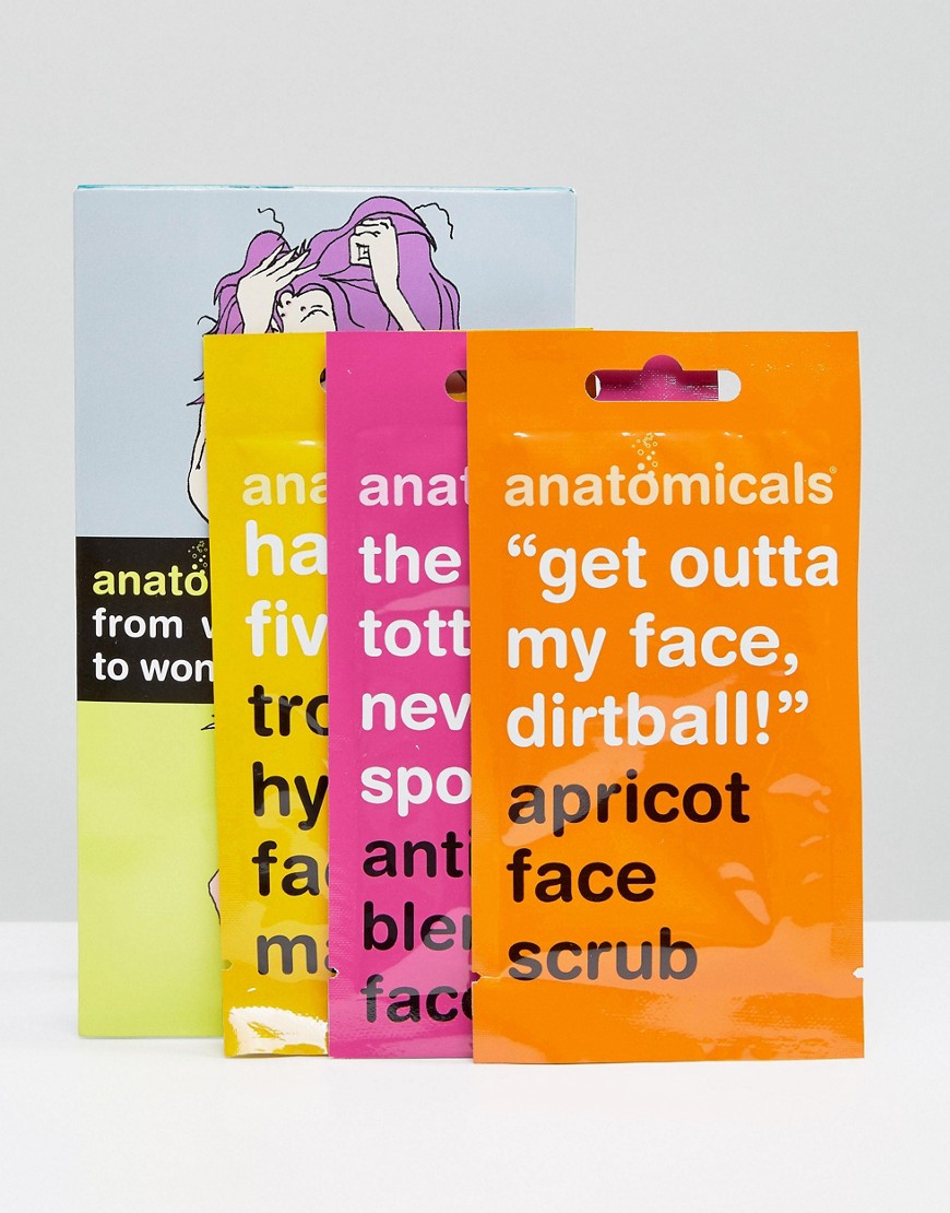 Anatomicals Face Mask - Worrying Complex - Outta My Face Hawaii Hottie Tottie-no Color
