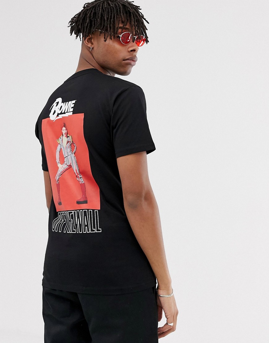 Vans x David Bowie t-shirt with back print in black