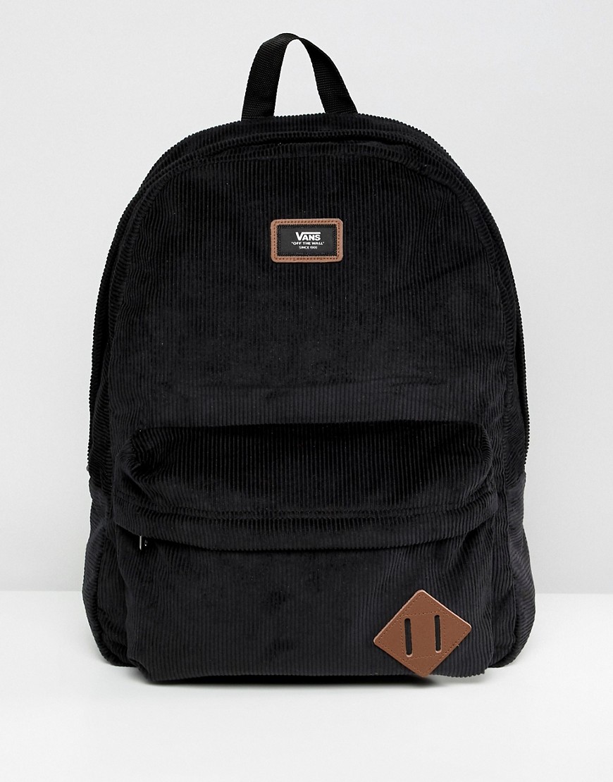 Vans Old Skool II corduroy backpack in black VN000ONIZ471 - Black