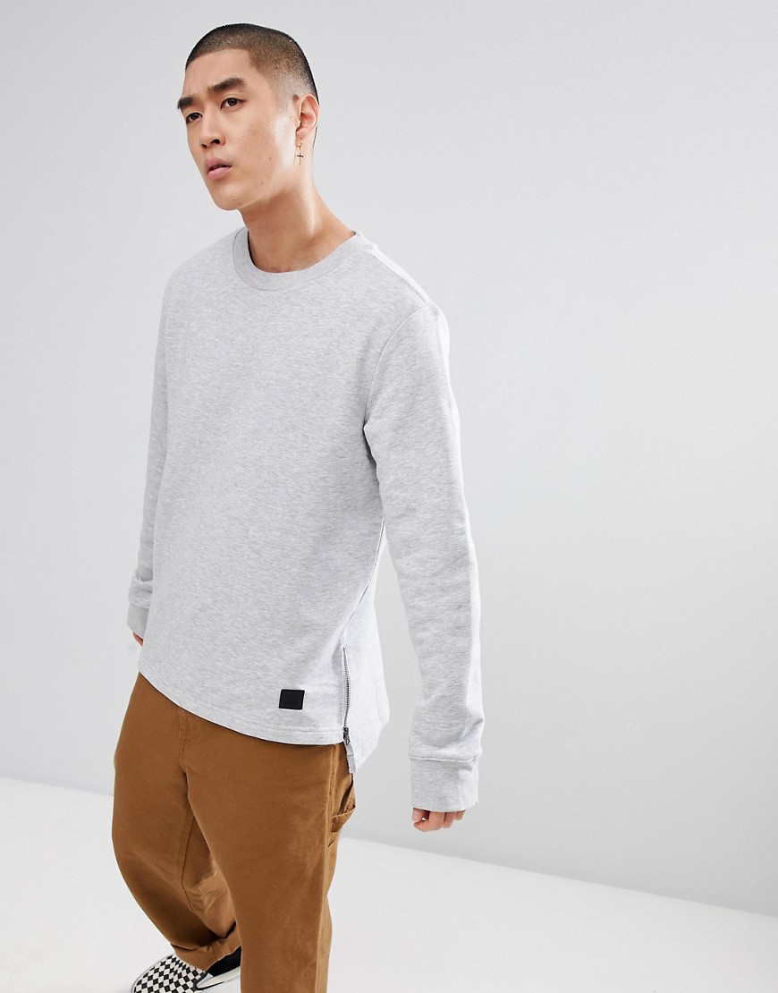 Cheap Monday Change Side Zip Sweater - Grey