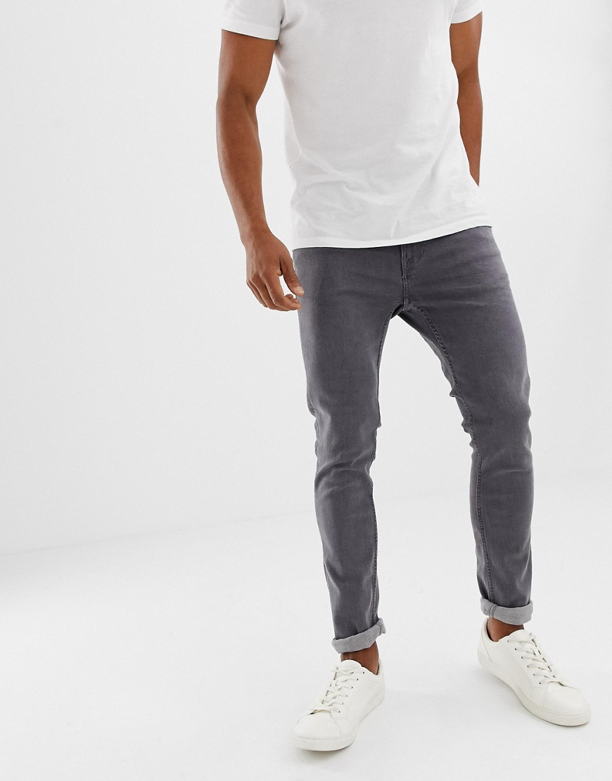 Produkt Skinny Fit Jeans In Washed Grey - Grey