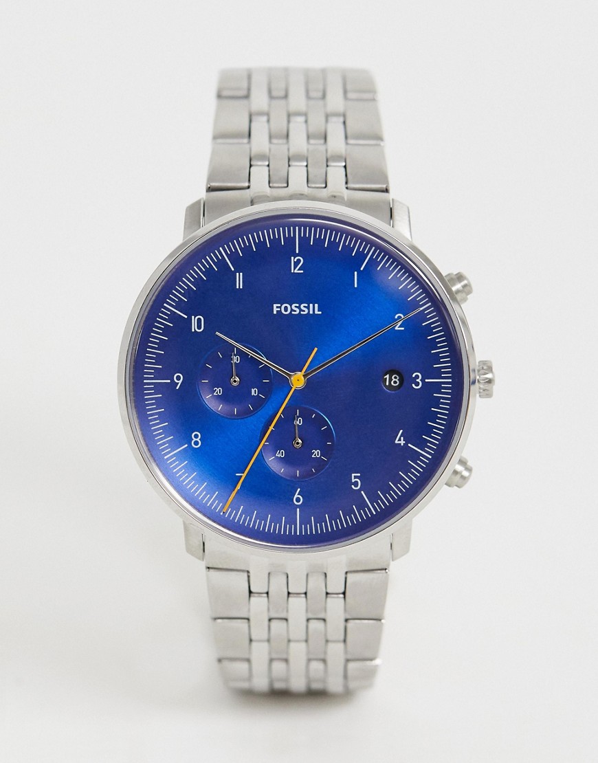 Fossil Fs5542 Chase Timer Bracelet Watch-silver