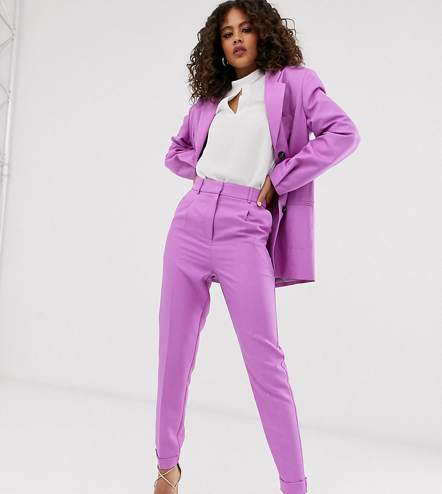 ASOS DESIGN Tall dream tapered suit trousers in lilac
