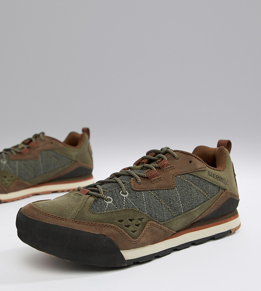 Merrell Burnt Rock festival trainers in olive