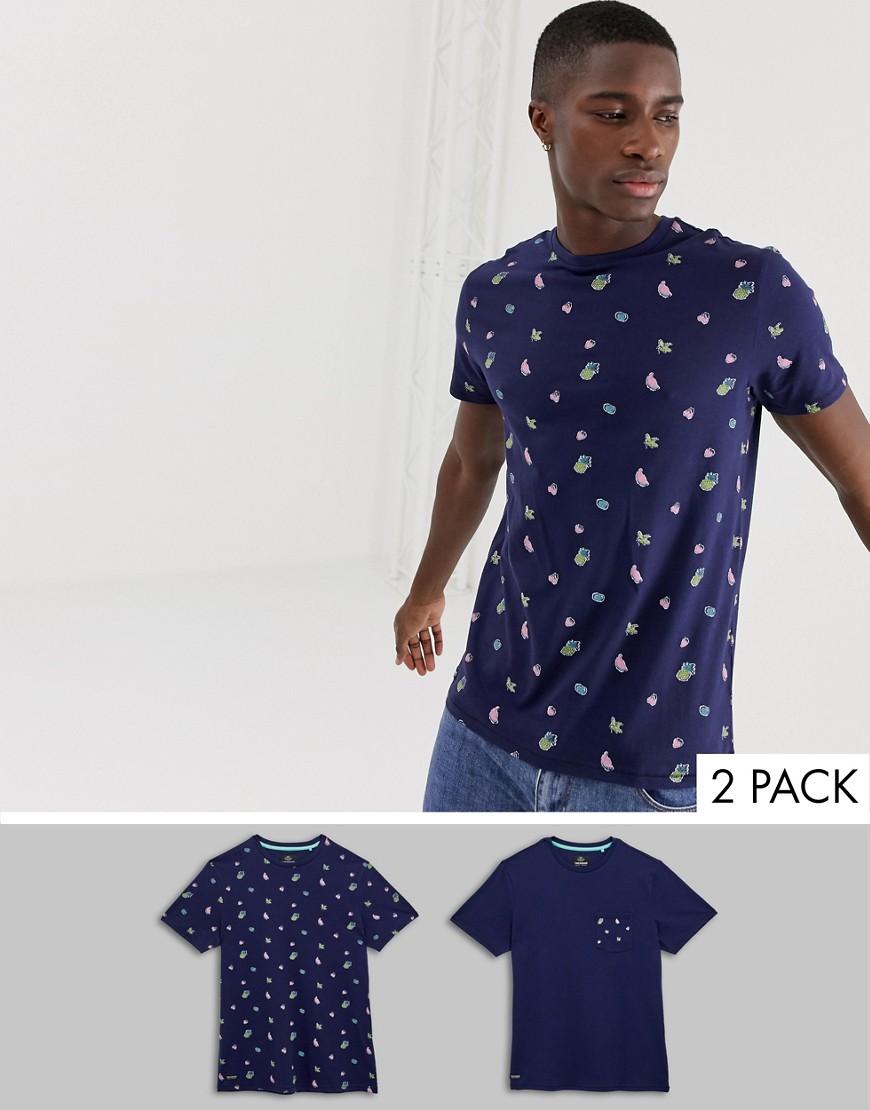 Threadbare 2 Pack Fruit Print T-Shirt