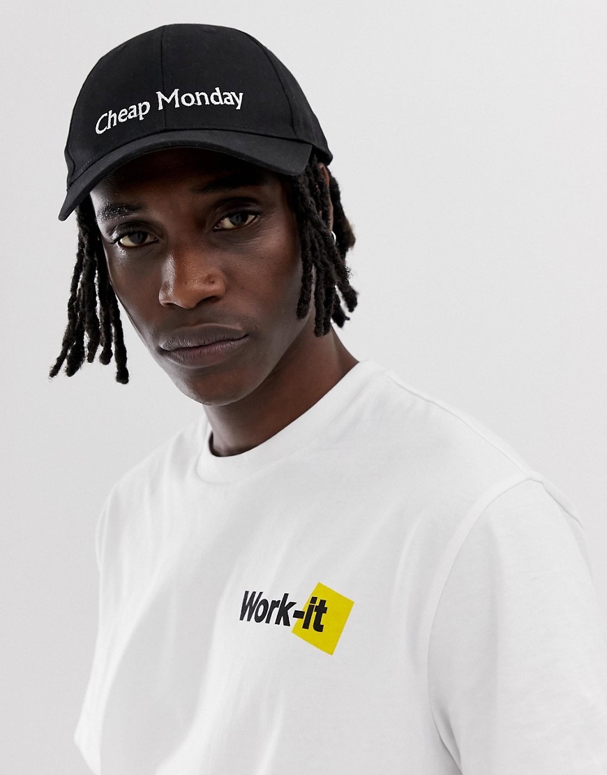 Cheap Monday cap with logo in black