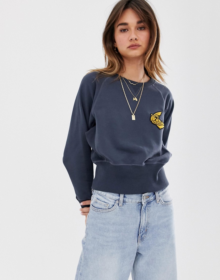 Vivienne Westwood Anglomania cropped logo sweater