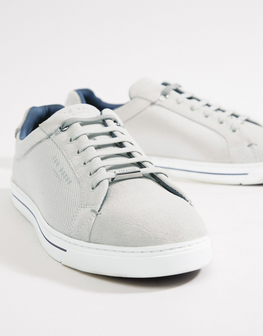 Ted Baker Eeril trainers in white texture - White