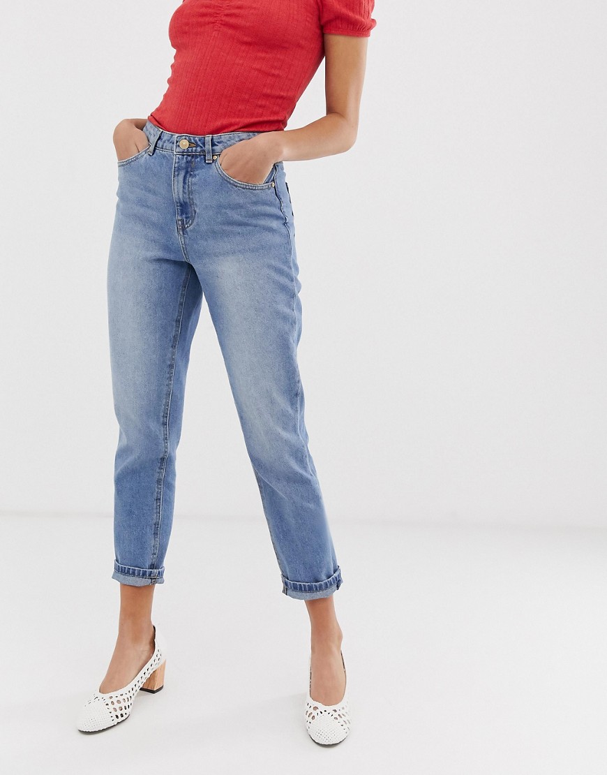 Only mom jeans in light blue wash