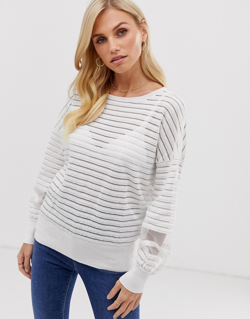 French Connection Astra balloon sleeve jumper
