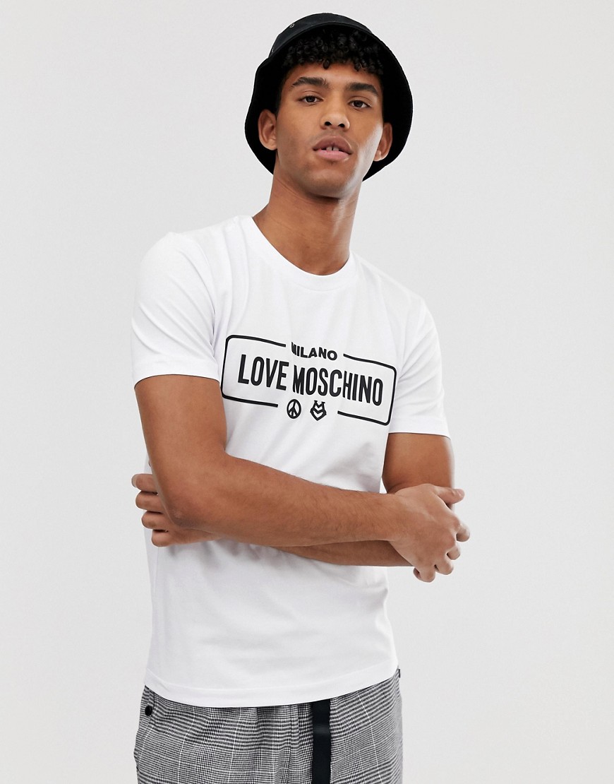 Love Moschino rubber logo t-shirt