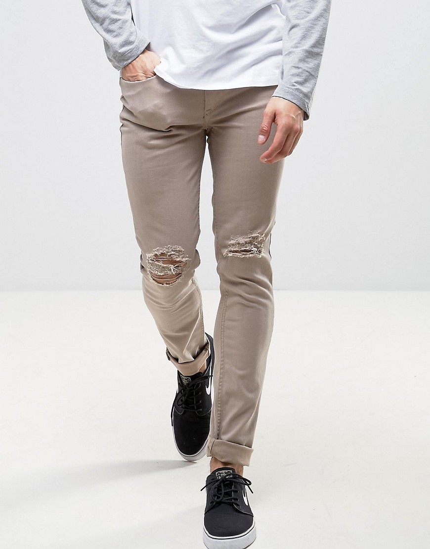 Kubban Skinny Jeans in Shitake - Brown