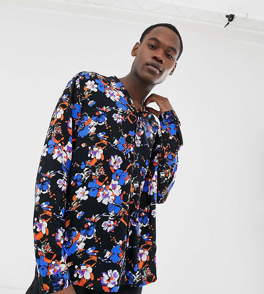COLLUSION Tall oversized floral shirt