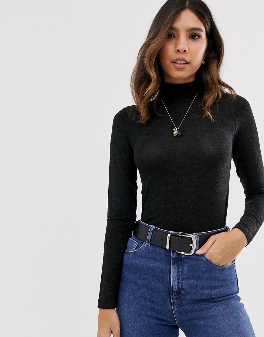 Y.A.S wool mix roll neck fitted top