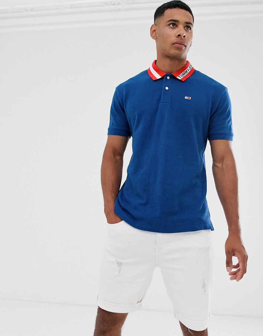Tommy Jeans tipped polo shirt
