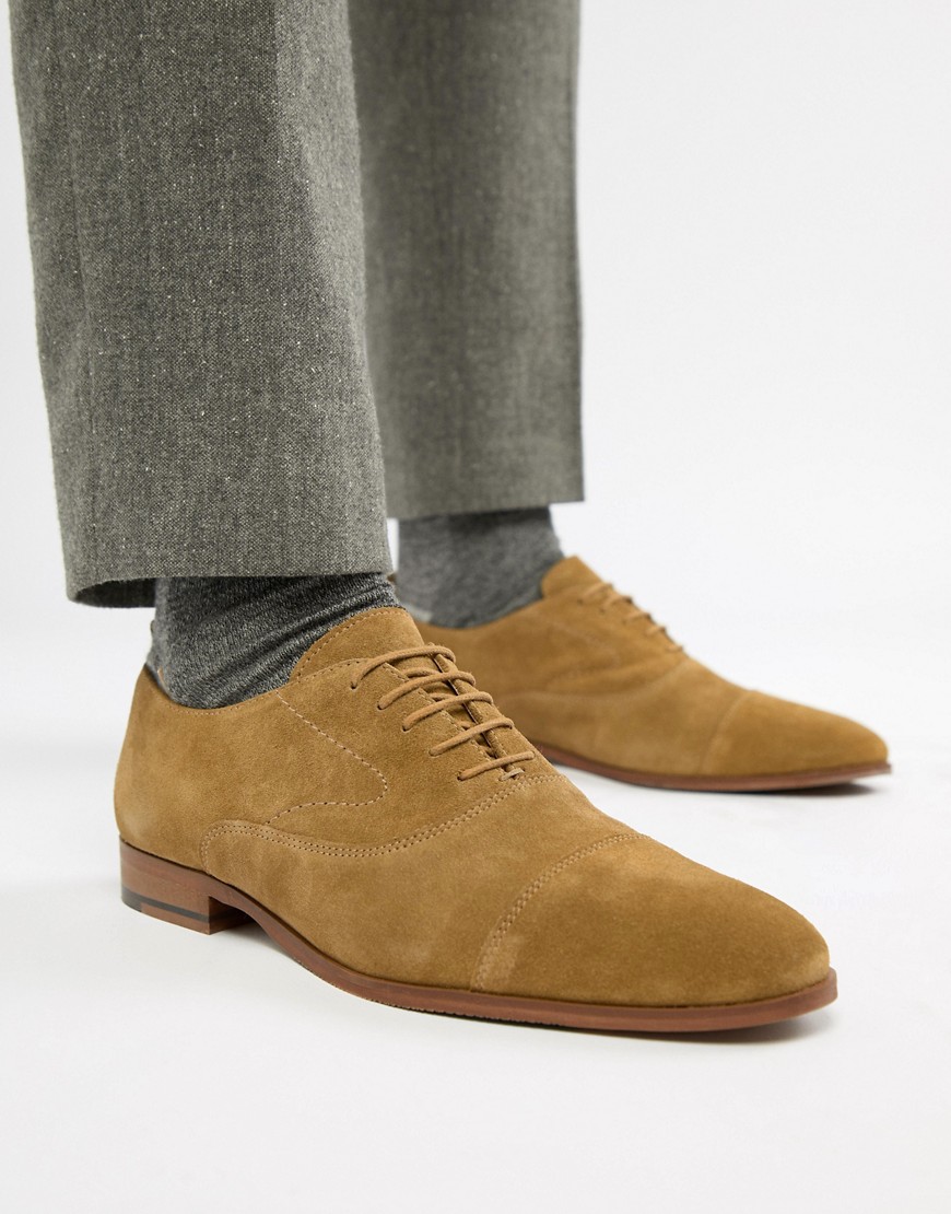 KG By Kurt Geiger Oxford Shoes In Tan Suede