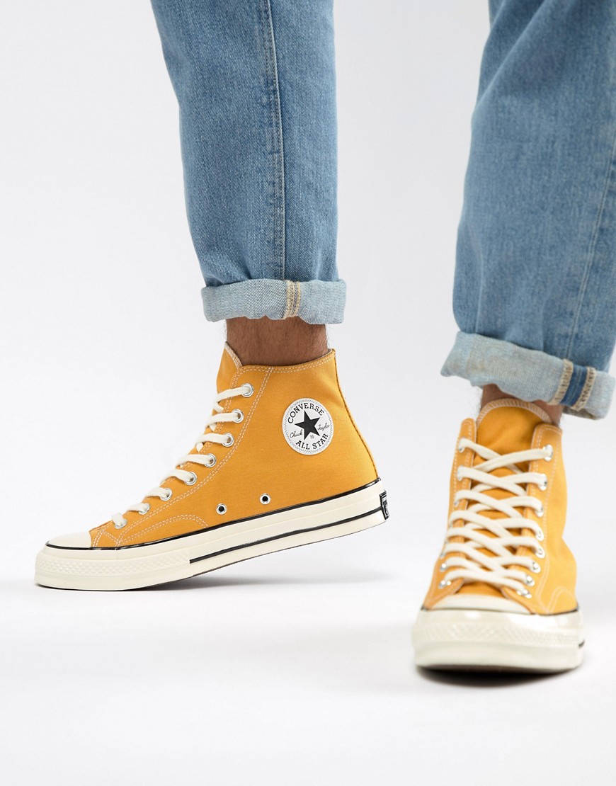 Converse All Star Chuck 70 high top plimsolls in yellow