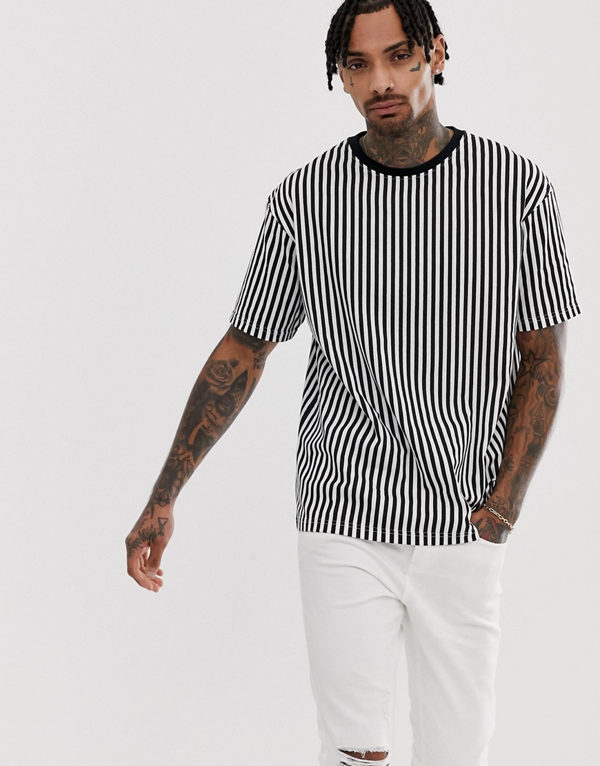 Another Influence stripe boxy t-shirt