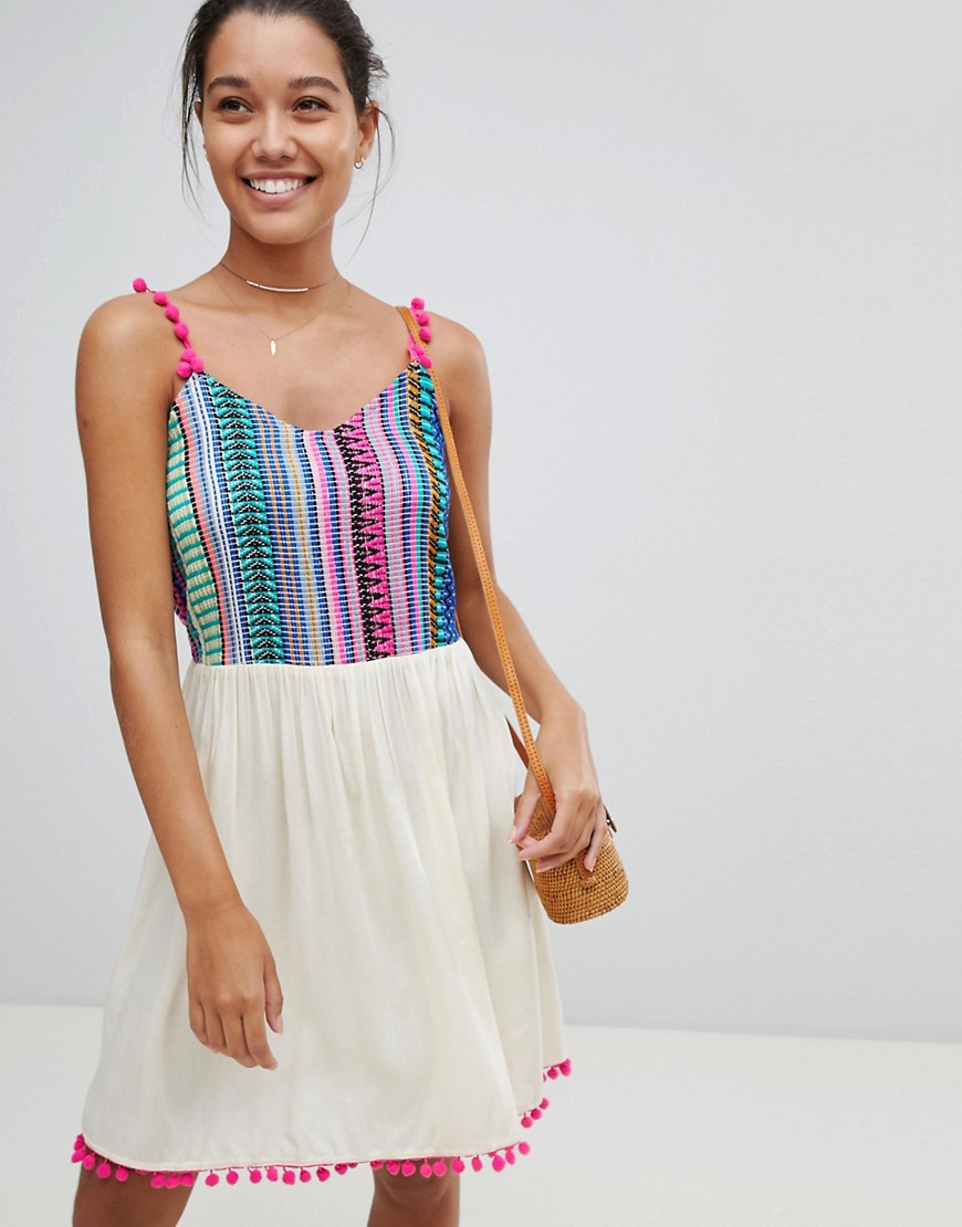 America & Beyond Multi Colour Beach Dress