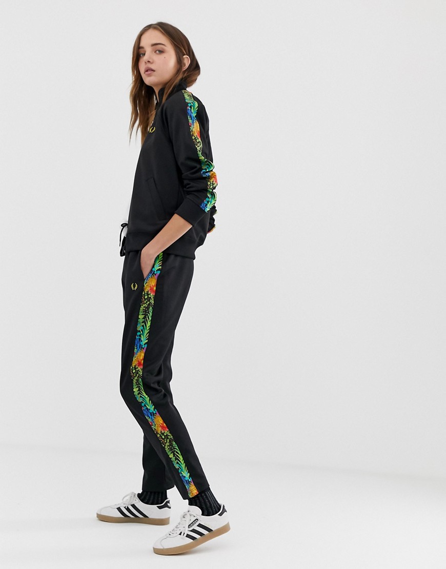 Fred Perry x Liberty print wreath tracksuit bottoms