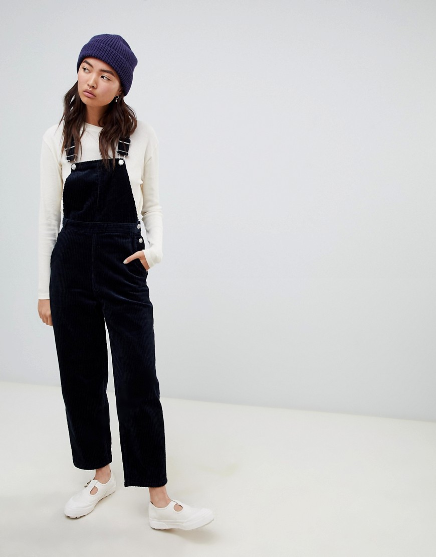 Weekday cord dungaree in navy