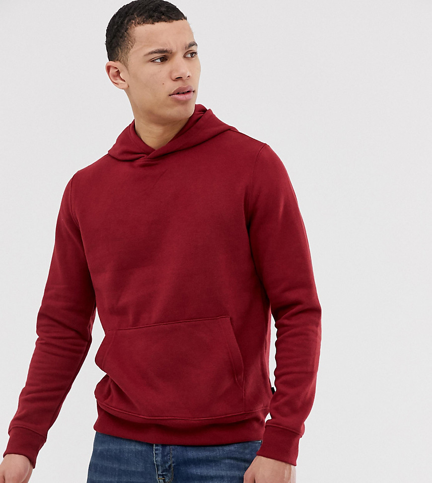 Burton Menswear Big & Tall hoodie in red marl