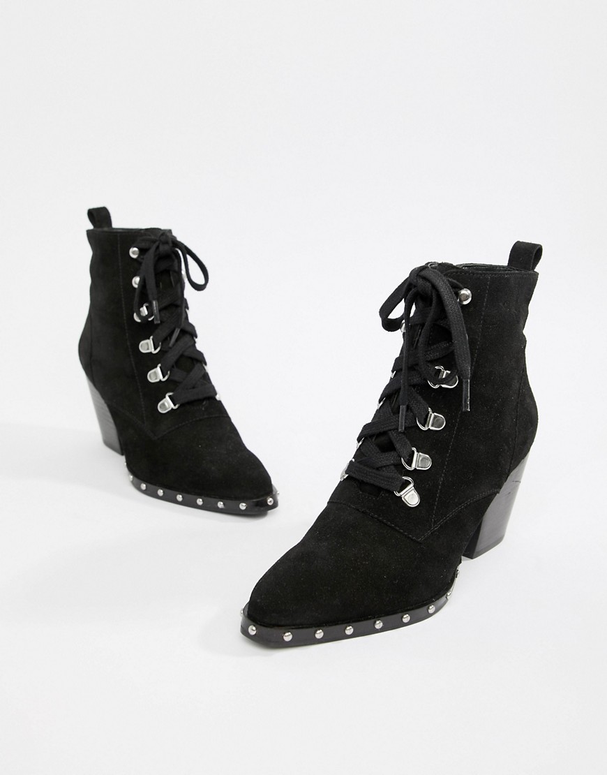 ASOS DESIGN Ritz suede lace up ankle boots