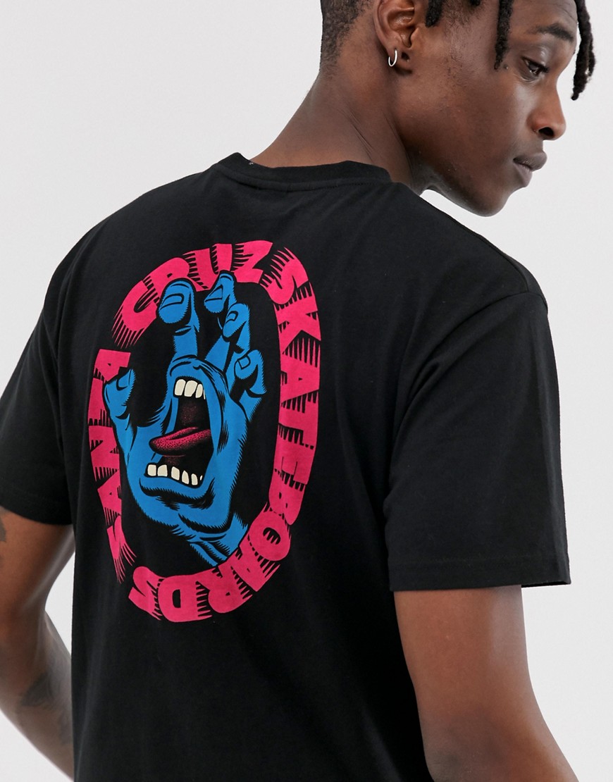 Santa Cruz Scream t-shirt in black