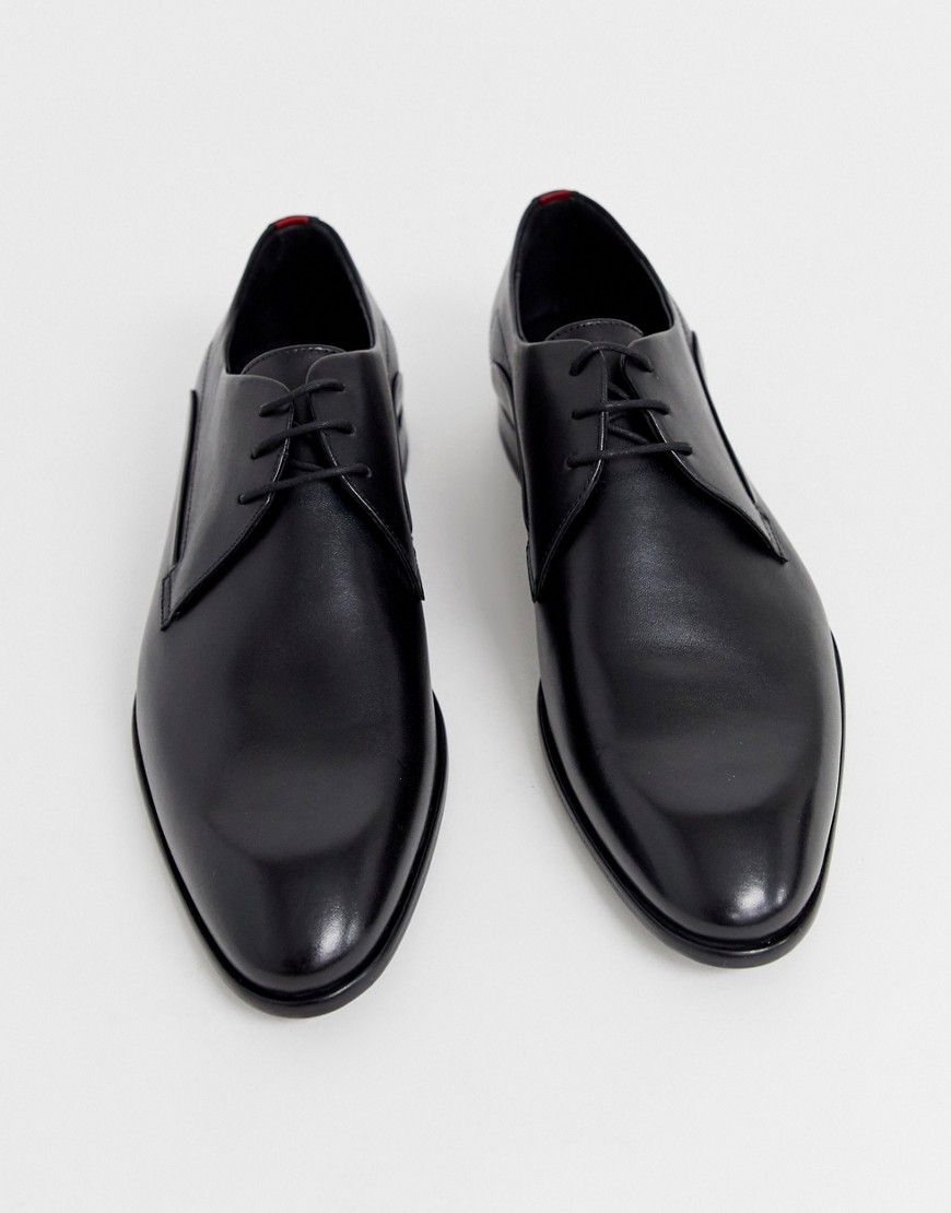 HUGO Appeal leather derby shoe in black