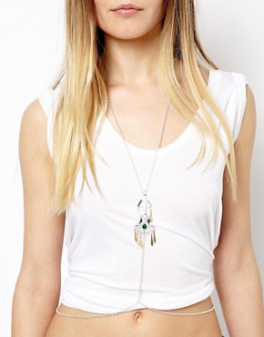 Image 1 of ASOS Ibiza Belly & Body Chain Harness