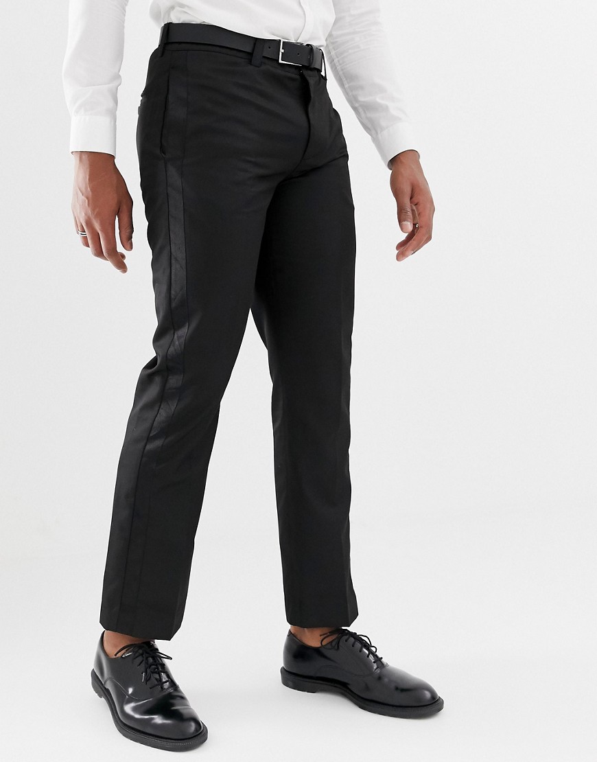 Bellfield trouser with contrast trim in black