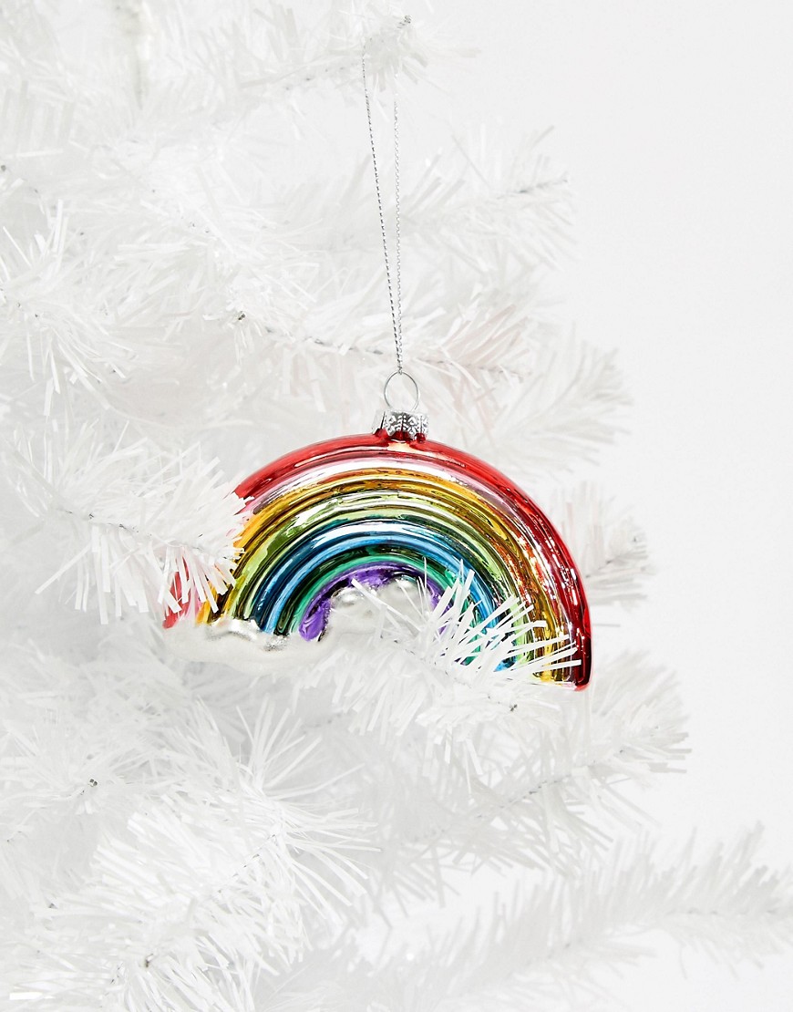 Paperchase Christmas rainbow bauble decoration