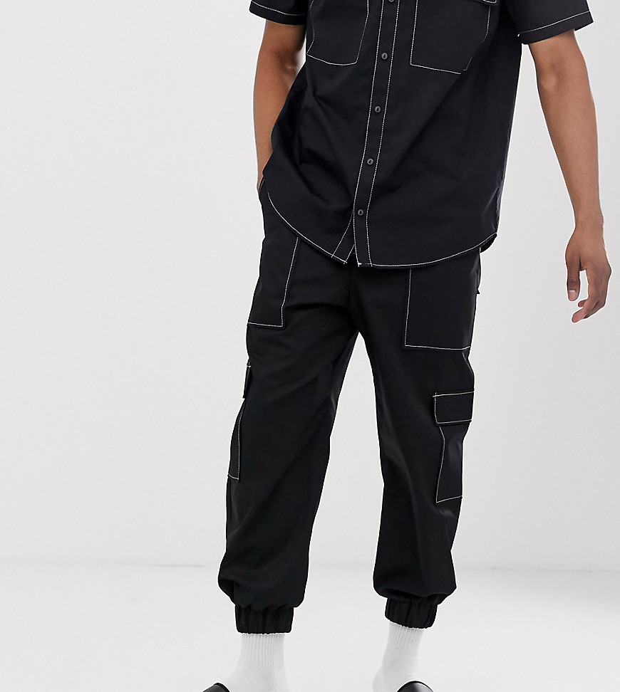 The Ragged Priest utility joggers with contrast stitching co-ord