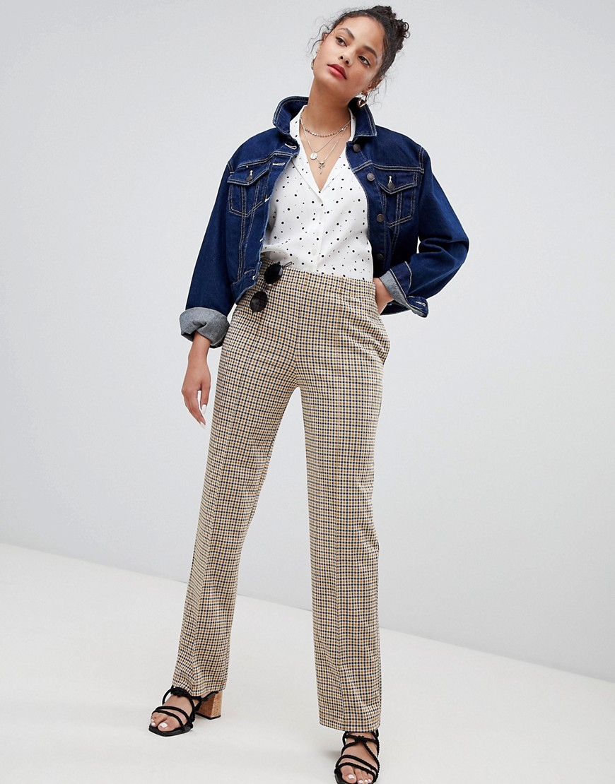 Nobody's Child tapered trousers in vintage check