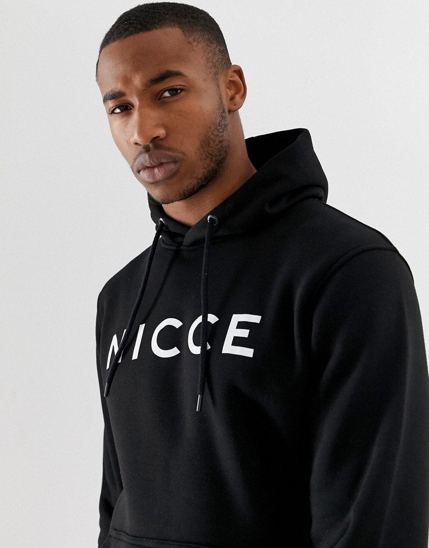 Nicce hoodie in black with logo