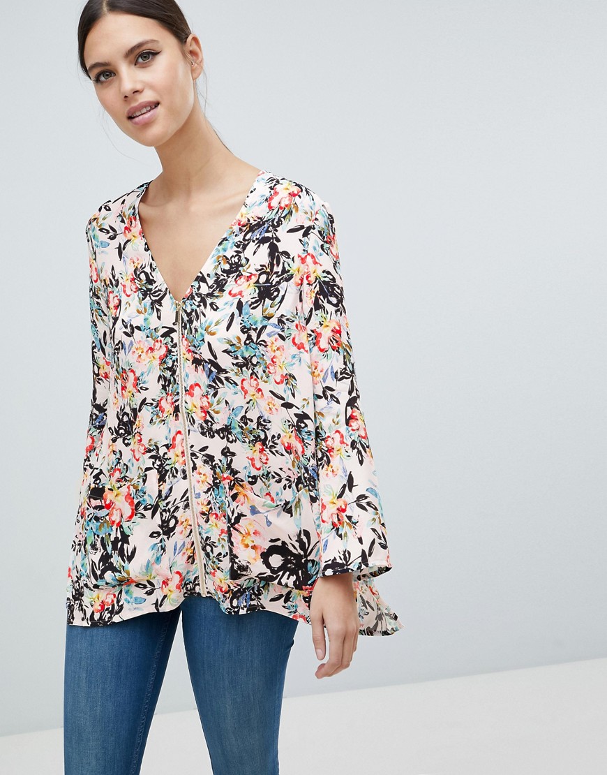French Connection Delphine Printed Blouse