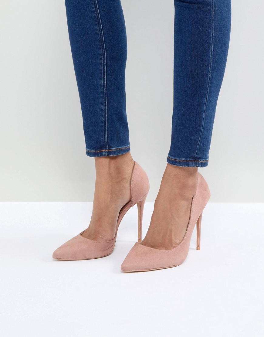 True Decadence Pointed Court Shoe - Pink