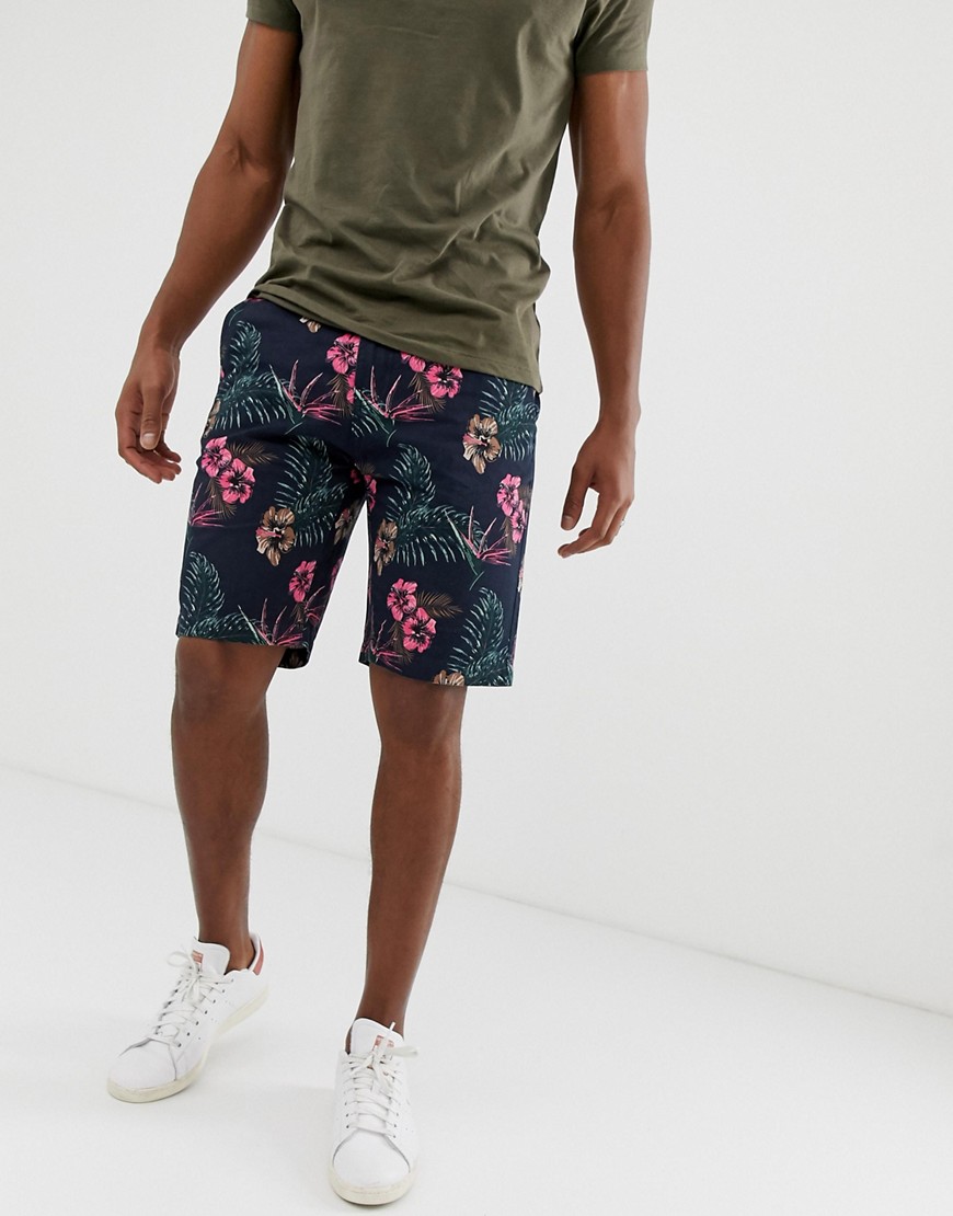 Threadbare Tropical Chino Shorts