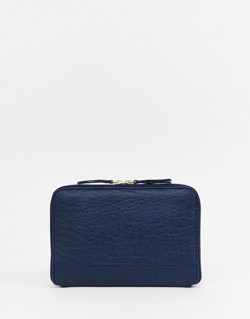 Urbancode leather oversize purse with zip around