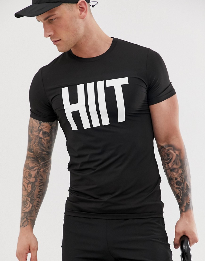 HIIT logo t-shirt in black