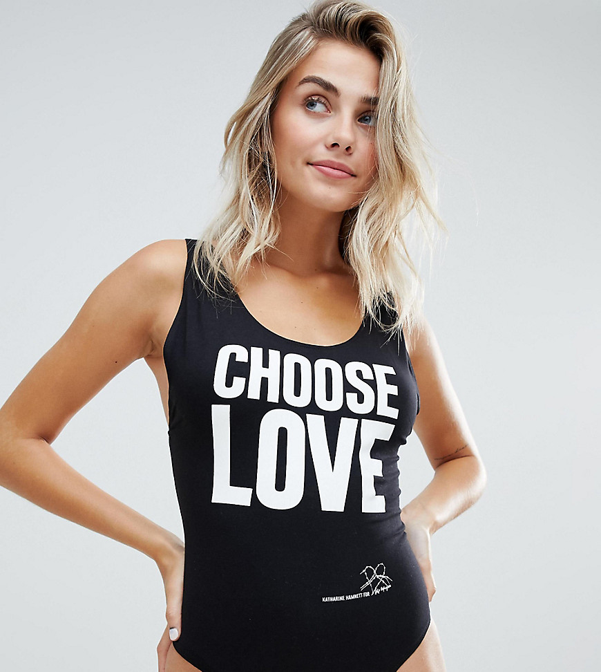 Help Refugees Choose Love body in organic cotton