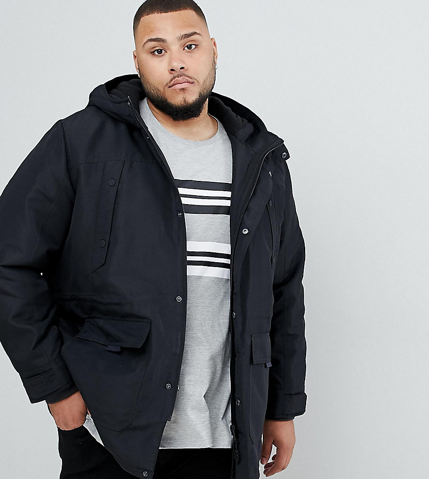 Only & Sons parka with fleece lined hood