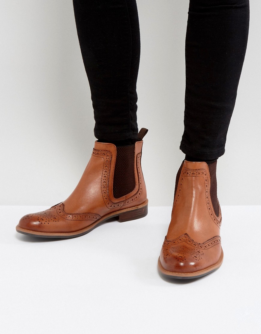 Светло-коричневые кожаные ботинки челси Silver Street - Рыжий 