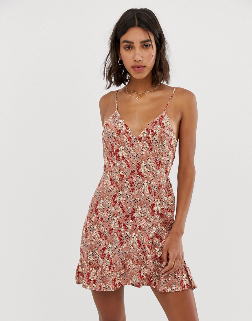 Free People All My Love floral print wrap dress