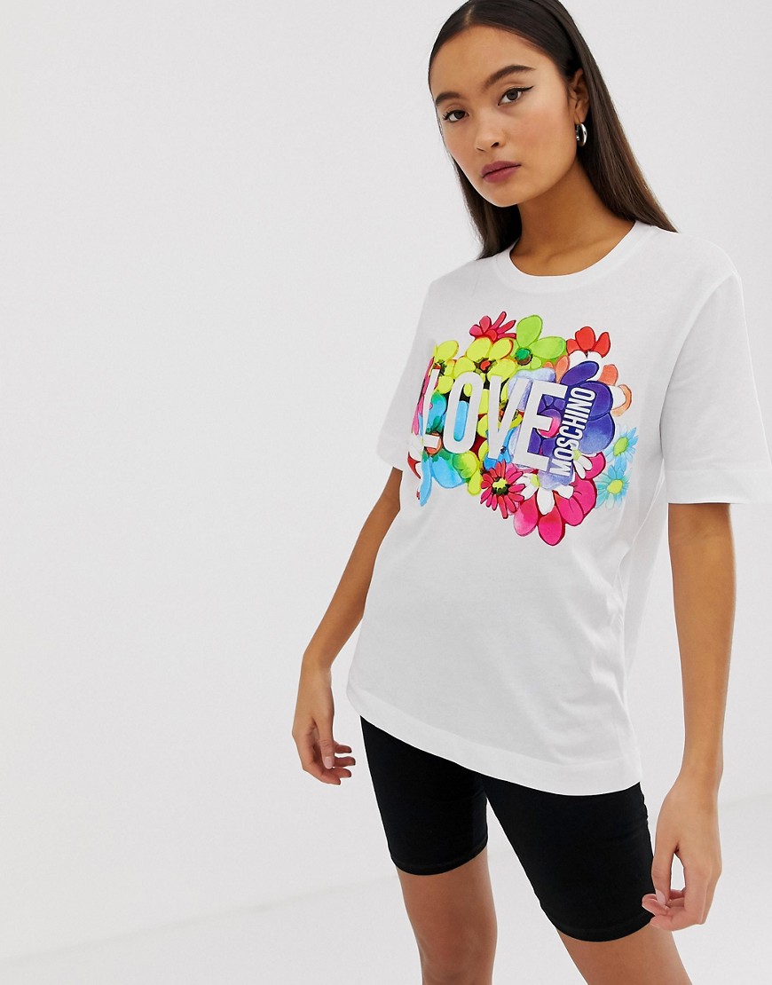 Love Moschino flower power t-shirt
