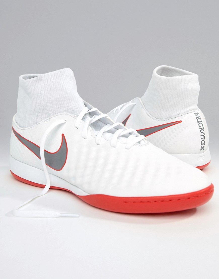 Nike Football Magista Obrax 2 Indoor Trainers In White AH7309-107 - White